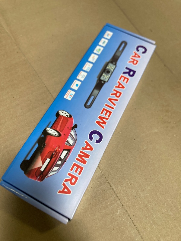 Photo 1 of Car Backup Camera HD Night Vision Rear View Camera License Plate Camera with 9 LED Lights, Font & Rear Camera, Wide View Angle, IP69K Waterproof Reverse Camera for Cars,SUV,Trucks,RV, Pickup