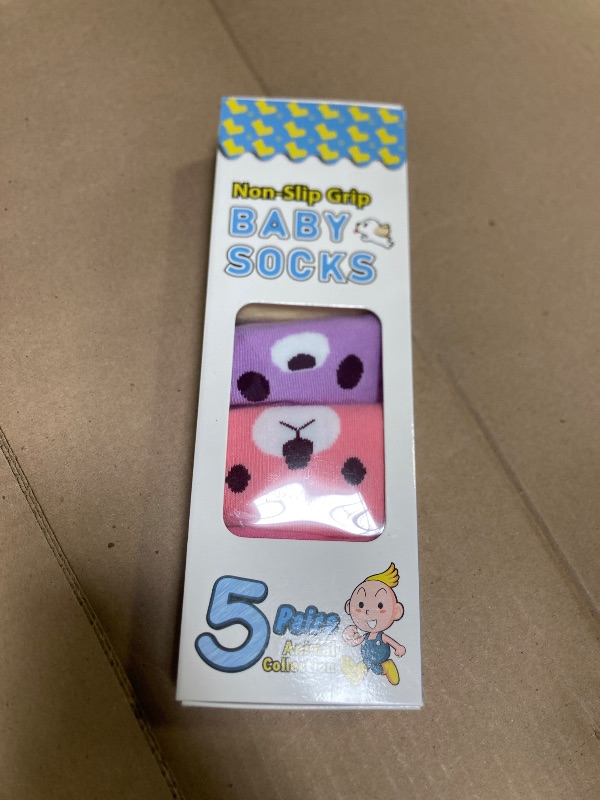 Photo 1 of Toddler Socks with Grippers - Non Slip Baby Socks 6-12 12-24 Months 2t-3t 4t-5t Anti Slip Ankle Sock Grip Cotton Boy Girl Infant Kid Child 3 Year Old Black White Grippy Calcetines Antideslizantes Bebe