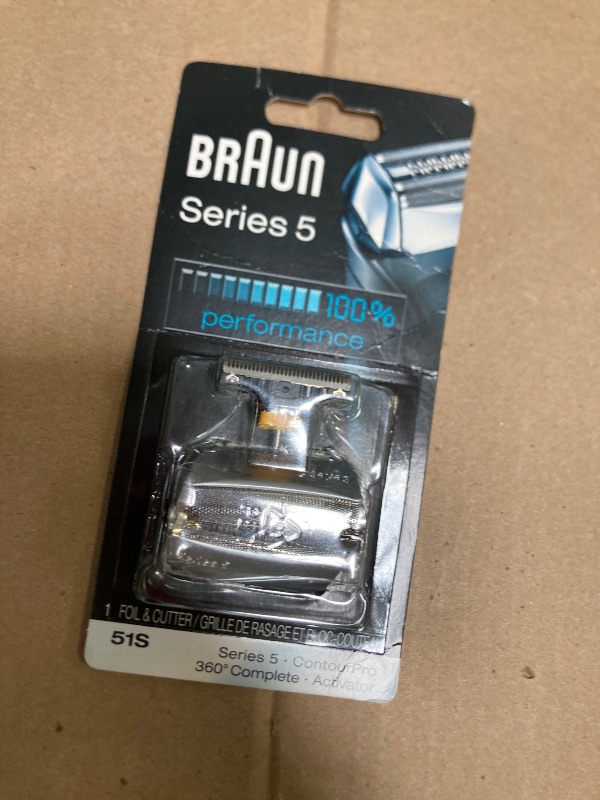 Photo 1 of Braun Series 5 Combi 51S Foil and Cutter Replacement Pack (Formerly 8000 360 Complete or Activator), 0.32 Ounce