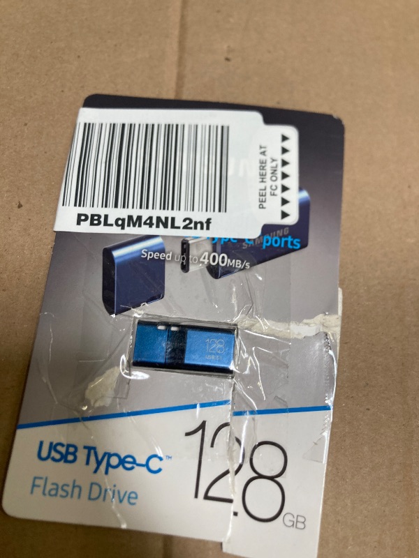 Photo 1 of SAMSUNG Type-C™ USB Flash Drive, 128GB, Transfers 4GB Files in 11 Secs w/Up to 400MB/s 3.13 Read Speeds, Compatible w/USB 3.0/2.0, Waterproof, 2022, Blue, MUF-128DA/AM