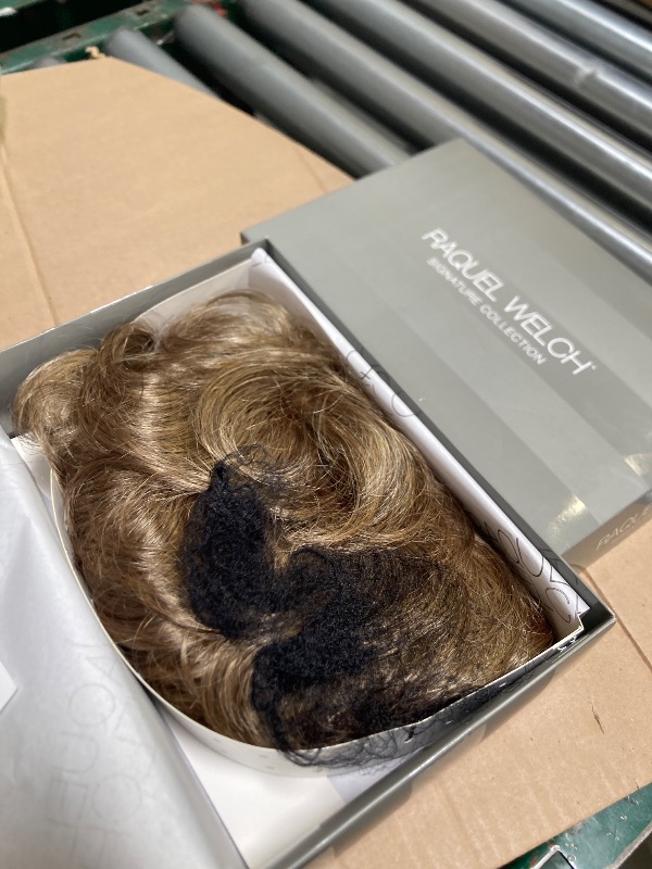 Photo 1 of Raquel Welch Salsa Collar-Length Layered Page Wig by Hairuwear, Large Cap, R13F25 Praline Foil