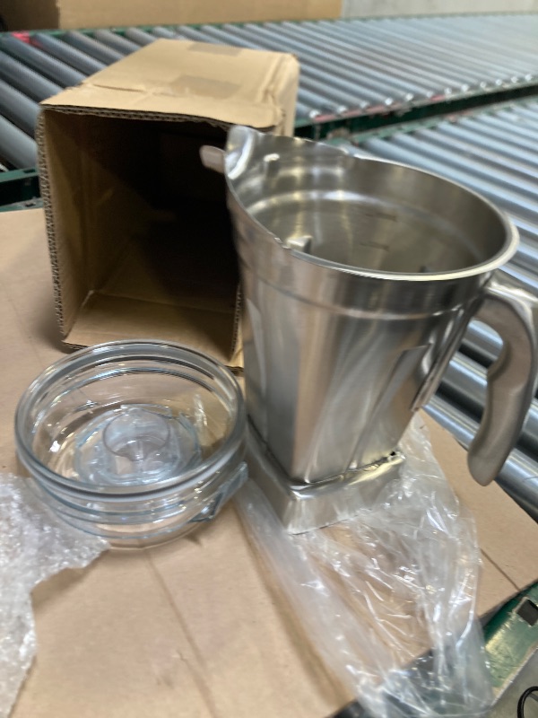 Photo 1 of TJCYGO For vitamix Stainless Steel Container Fit for All Full-Size vitamix Blenders, 48 Oz, BPA PFOA-Free, Odor & Stain Resistant, Vitamix Stainless Steel Blender Pitcher Cup 10-Year Free Replacement