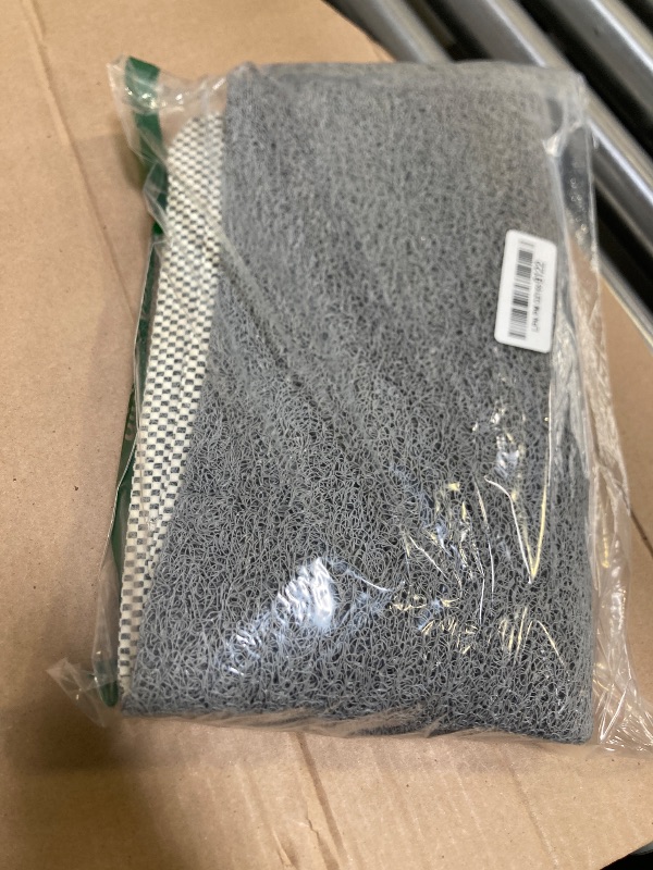 Photo 1 of Hargiis Non-Slip Shower Mat - Anti-Slip Bathtub Mat, Soft PVC Loofah Bathroom Mats, Foot Scrubber, Quick Drying Easy Cleaning Mats for Wet Areas (40 * 16 Grey)
