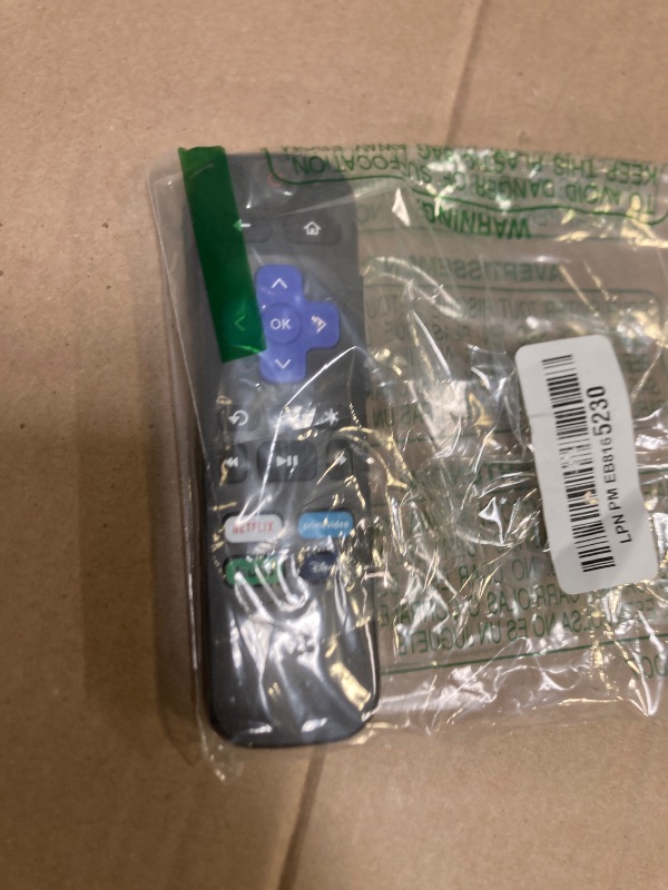 Photo 1 of Replacement Remote Control Only for All Roku TV, Compatible for TCL Roku/Hisense Roku/Onn Roku Series Smart TVs (Not for Roku Stick and Box)