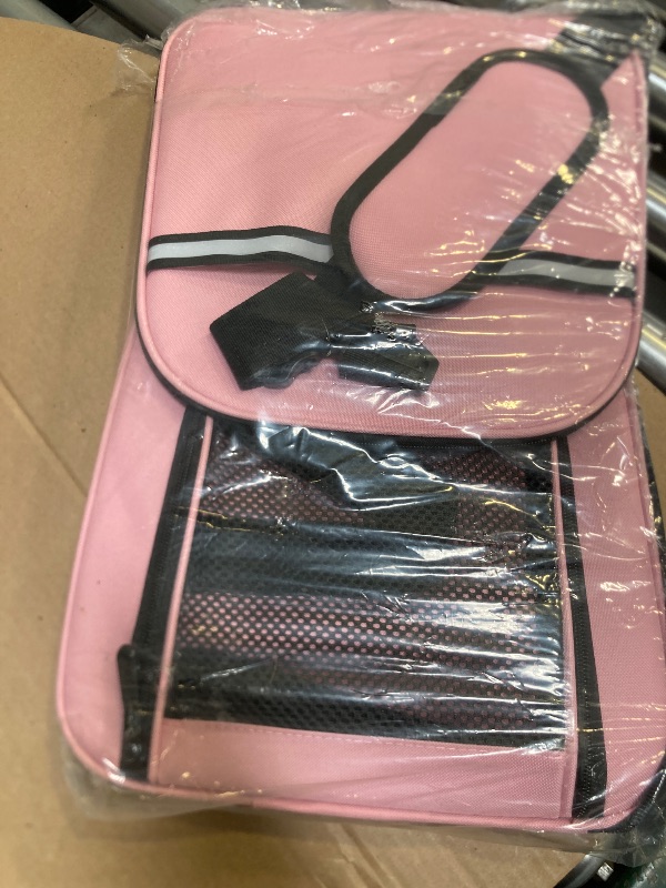 Photo 1 of Top tasta Dog Cat Carrier Pet Carriers for Small Medium Large Cats Dogs Carrier Soft Sided Small Puppy Carrier Purse 15 lbs Portable Foldable Airline Approved Dog Cat Travel Carrier Pink 18x11x11