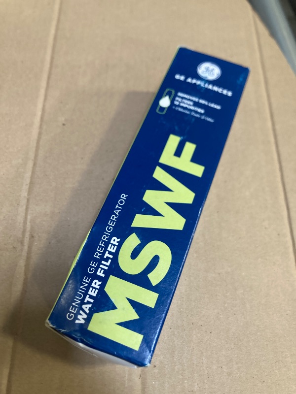 Photo 1 of GE MSWF Refrigerator Water Filter | Certified to Reduce Lead, Sulfer, and 50+ Other Impurities| Pack of 1