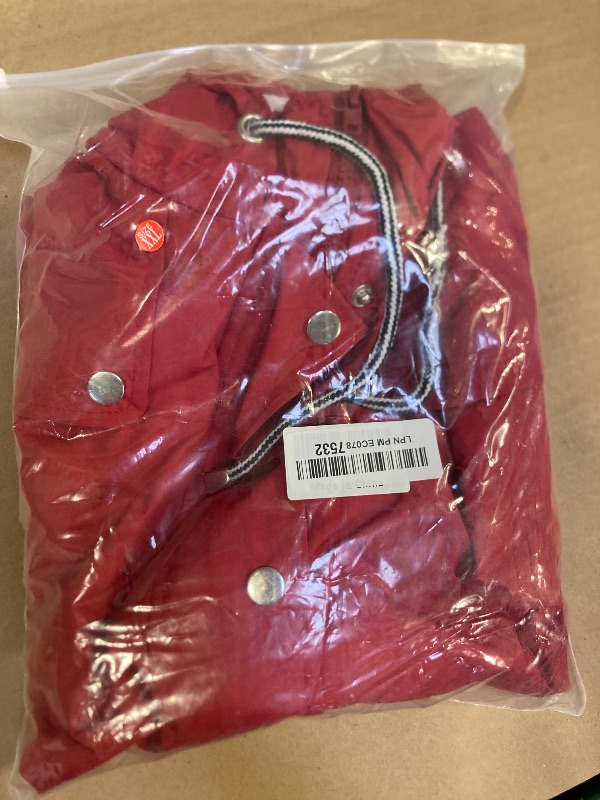 Photo 1 of Size 2XL--Kikibell Burgundy Spring Jacket for Women Rain Coats for Womens Raincoat Rain Jacket Womens Waterproof with Hood Wine Red 2Xl