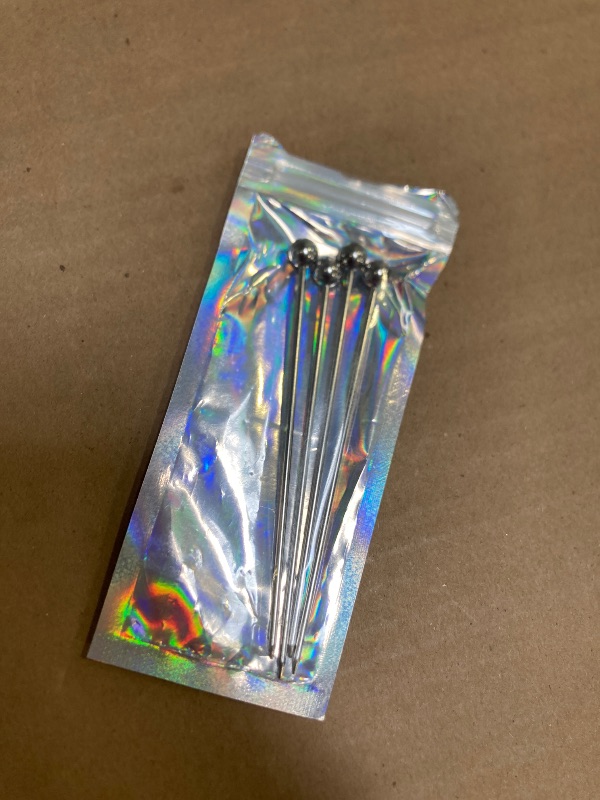 Photo 1 of YIQQPLOS 5Pcs Stainless Steel Cocktail Picks,Premium Metal Martini Picks,Cocktail Skewers for Drinks,Martinis,Cocktails,Olives Appetizers Fruit