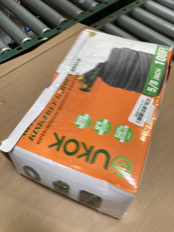 Photo 1 of GUKOK 2025 Upgraded 100FT Non-Expanding Garden Hose, Ultra-Light & Flexible Water Hose - Burst-Resistant, Kink-Free, High-Pressure, All-Weather Use for Lawns, Gardens, and Outdoor Cleaning