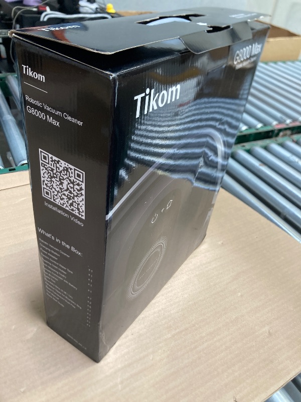 Photo 1 of Tikom Robot Vacuum and Mop Combo, 5000Pa Robotic Vacuum Cleaner, 150 Min Max, App & Remote Control, Idear for Hard Floor, Carpet, Pet Hair, Self-Charge(G8000 Max)