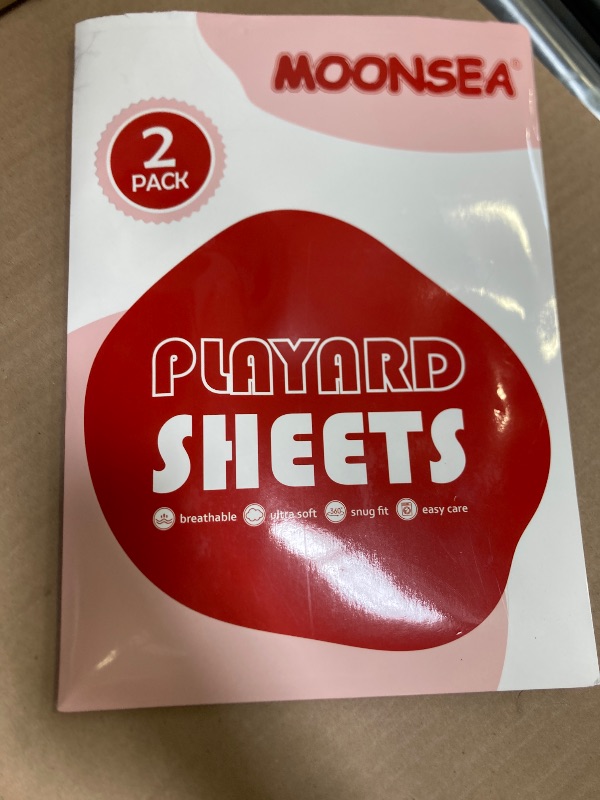 Photo 1 of Pack and Play Sheets, 2 Pack Mini Crib Sheets, Stretchy Playard Fitted Sheet, Compatible with Graco Pack n Play, Soft and Breathable Material, Grey & Black
