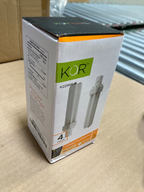 Photo 1 of (4 Pack) PL18W/2U/2P/850 18-Watt Double Tube G24d-2 (2 Pin) Base 5000K