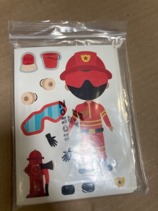 Photo 1 of Zonon 48 Pieces Make a Face own Stickers, Educational Make Your Own Occupation Post Stickers for Kids Party Favors, Rewards, Birthday Gift Art Craft with 8 Designs