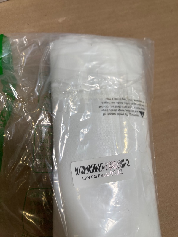 Photo 1 of N&Y HOME Snap in Fabric Liner Extra Long -Replacement Liner Compatible with 71x84 Hotel Style Shower Curtain - White, 70x66