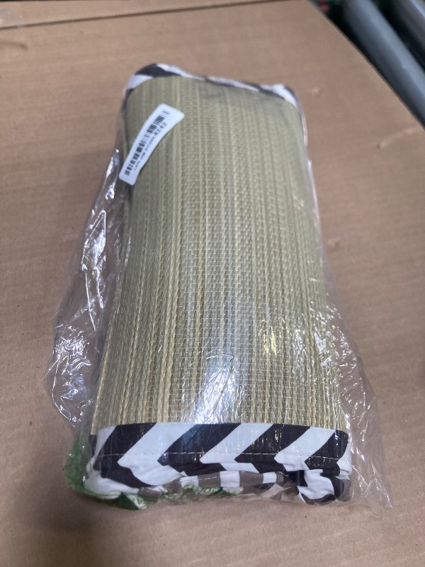 Photo 1 of NAJIMI Igusa Pillow Charcoal Brown, Japanese Tatami Style Bedding, Soft Cushion Traditional Design for Yoga Zen Sleeping Decorative Travel Orthopedic Cervical Lumbar Nursing Meditation Anti-Snore