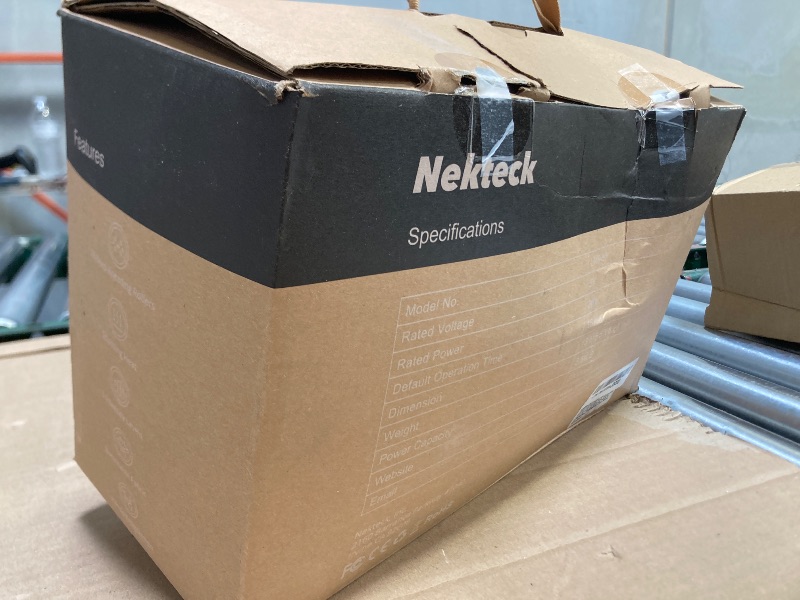 Photo 1 of Nekteck Cordless Shiatsu Neck and Back Massager with Soothing Heat, Electric Deep Tissue 3D Kneading Massage Pillow for Shoulder, Leg, Body Muscle Pain Relief, Home, Office, and Car Use