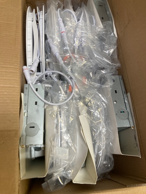 Photo 1 of 12 Pack Recessed Lighting 7 Inch with Junction Box, 5CCT 7 Inch LED Recessed Lights Dimmable 2700K/3000K/4000K/5000K/6000K, 16W 1300lm Ultra Thin Recessed Lighting - ETL and Energy Star Certified