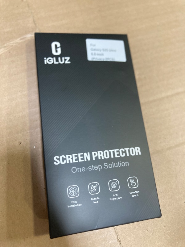 Photo 1 of iGluz 2+2 Pack 9H+ Hybrid Glass for Samsung Galaxy S25 Ultra Screen Protector [0.02S Sensitive Fingerprint ] [24° Super Privacy] [Military Grade Shatterproof] Self Installation, Case Friendly