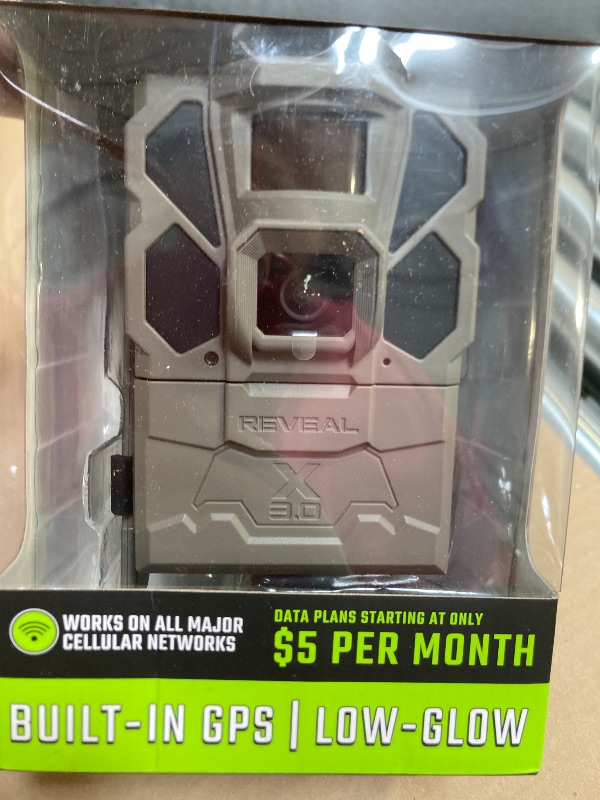Photo 1 of TACTACAM Reveal X Gen 3.0 LTE Cellular Trail Camera AT&T and Verizon,1080p FHD Video, Low Glow IR LED Flash, No SD Card Required (RV-TC-XGEN3) for Hunting, Security, Surveillance