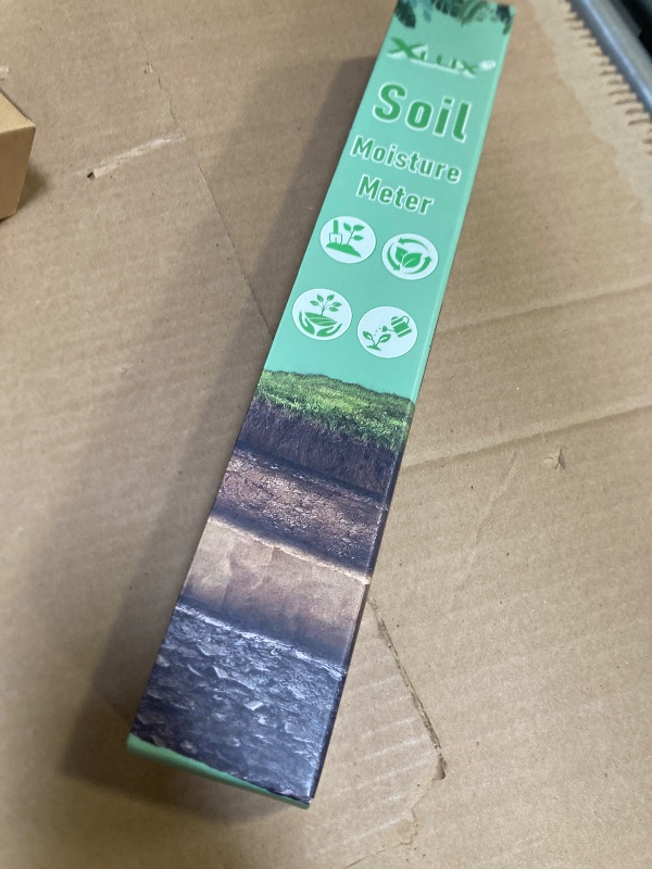 Photo 1 of XLUX Long Probe Deep Use Soil Moisture Meter, Water Monitor Indicator Sensor, Hygrometer for Outdoor Indoor Large Pot Plants, Flower, Gardening, Farming
