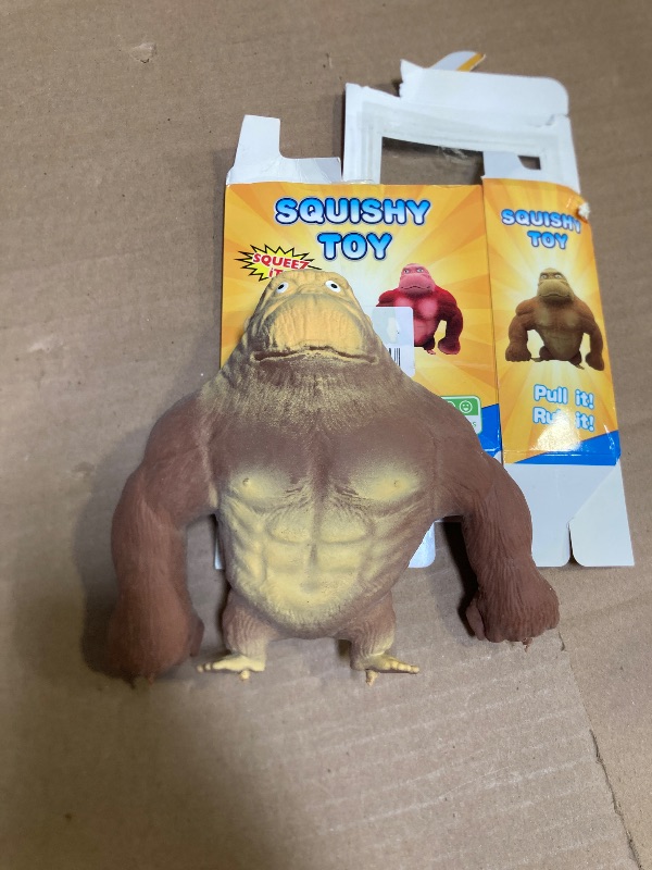 Photo 1 of Squishy Monkey Toy, Stretch Gorilla Toy, Decompress and Stretch Stress Relief Toys, Cute as Animal Toys, Stretchy Gorilla Action Figure for Kids Child Boys Girls
