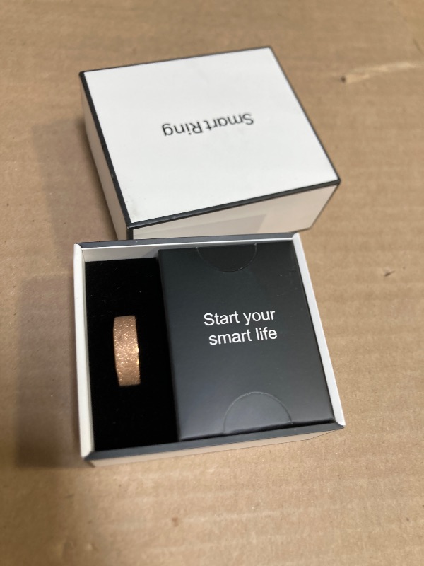 Photo 1 of Smart Ring for Women Activity Tracker Heart Rate Monitor Sleep Pedometer Calorie Counter Ladies Fitness Smart Rings for Women Silver Gold Black