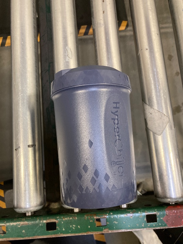 Photo 1 of HyperChiller HC2BG Patented Iced Coffee/Beverage Cooler, NEW, IMPROVED,STRONGER AND MORE DURABLE! Ready in One Minute, Reusable for Iced Tea, Wine, Spirits, Alcohol, Juice, 12.5 Oz, Slate Blue