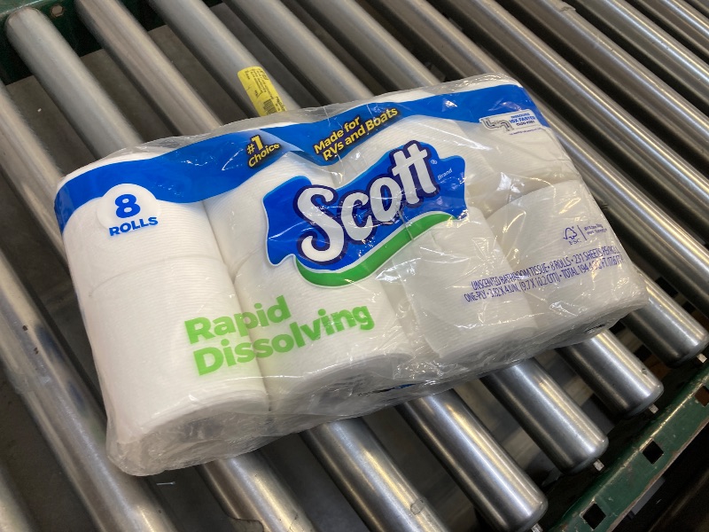 Photo 1 of  Scott Rapid-Dissolving Toilet Paper for RVs & Boats 8 Double Rolls 