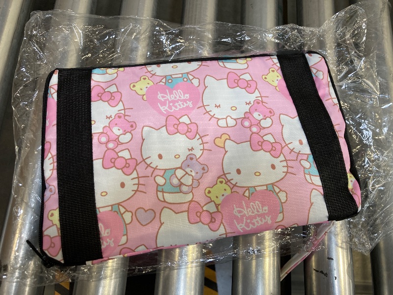 Photo 1 of Hello Kitty Portable Large Capacity Foldable Storage Travel Bag Hand Luggage Bag Crossbody Shoulder Bag