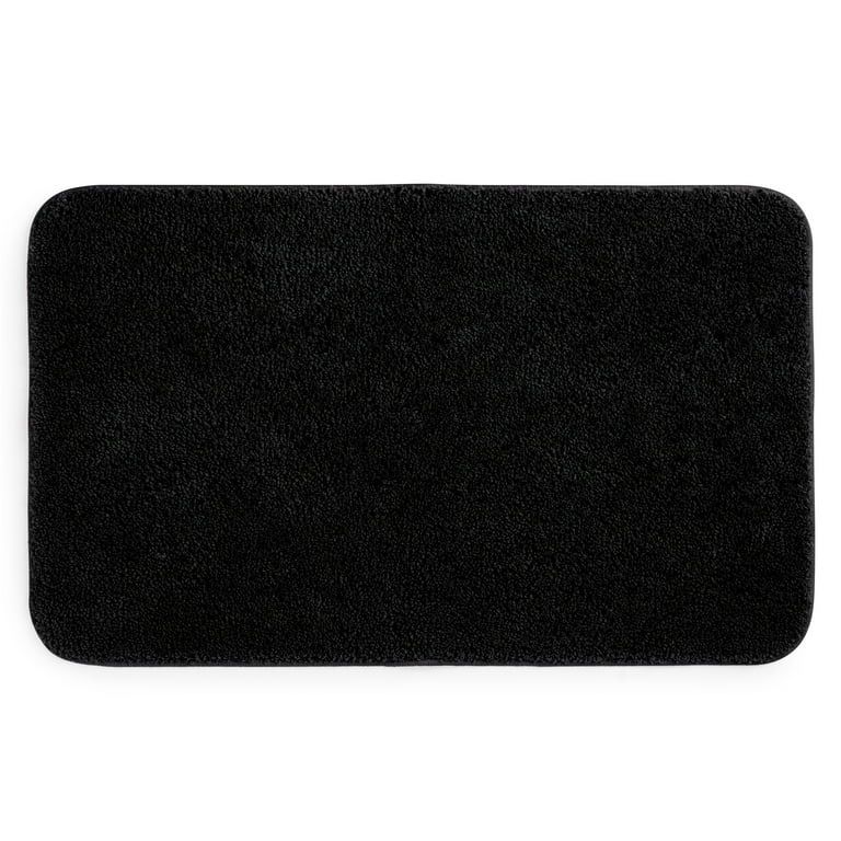 Photo 1 of Mainstays Basic Polyester 24" x 40" Large Bath Rug, Black