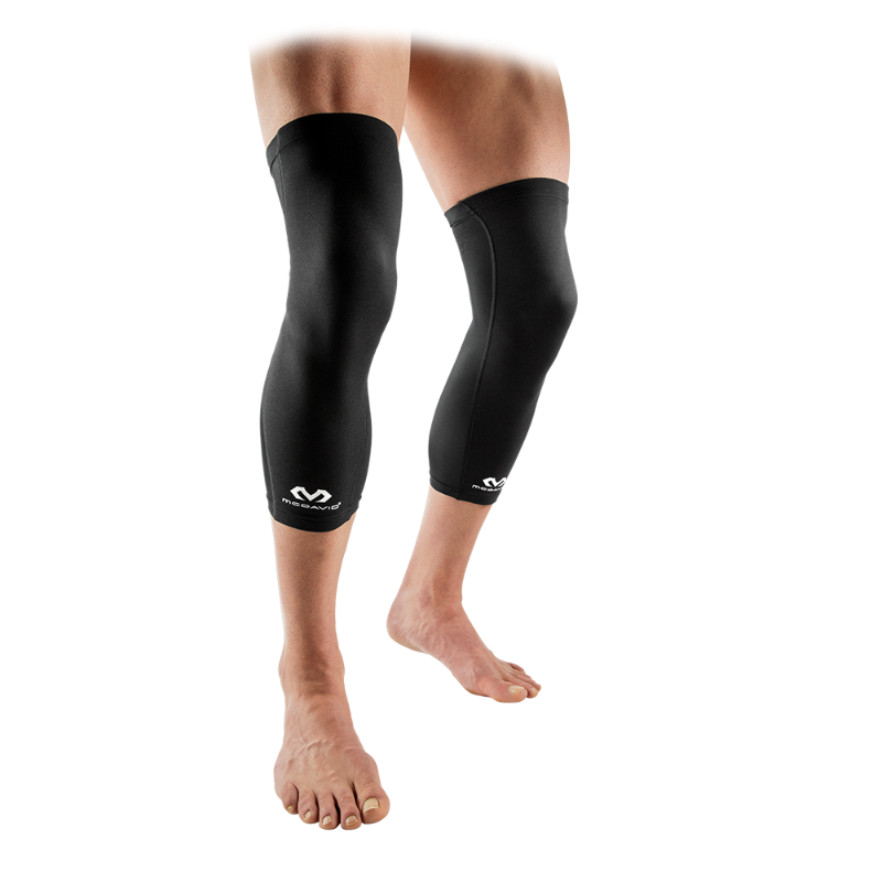 Photo 1 of  McDavid MD6400 Abrasion Knee Sleeves Pair Blk ADULT M BLACK 