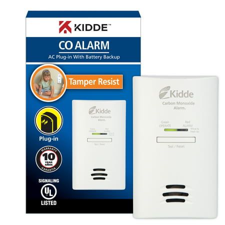 Photo 1 of Kidde AC Plug-in Carbon Monoxide Detector with Battery Backup CO Alarm with LED Light Indicators
