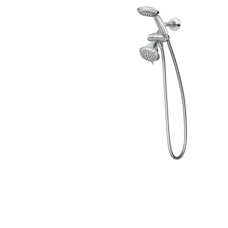 Photo 1 of Attune 8-Spray 4 in. Dual Wall Mount Fixed and Handheld Shower Head 1.75 GPM in Chrome