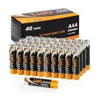 Photo 1 of 40-Pack LiCB Long-Lasting Triple AAA Alkaline Batteries for Household and Business