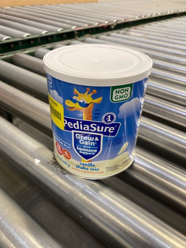 Photo 1 of PediaSure Grow & Gain with Immune Support Shake Mix Powder, Kids Shake, 23 Vitamins and Minerals, 6g Protein, Helps Kids Catch Up On Growth, Non-GMO, Gluten-Free, Vanilla, 14.1-oz Can, 8 Servings, USE BY 01 AUG 2026