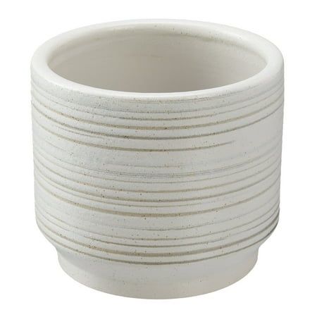 Photo 1 of  Better Homes & Gardens Pottery 6 Teramo Ceramic Planter White 