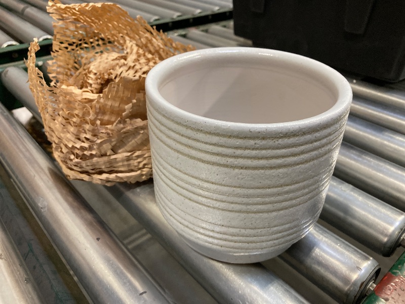 Photo 1 of  Better Homes & Gardens Pottery 6 Teramo Ceramic Planter White 