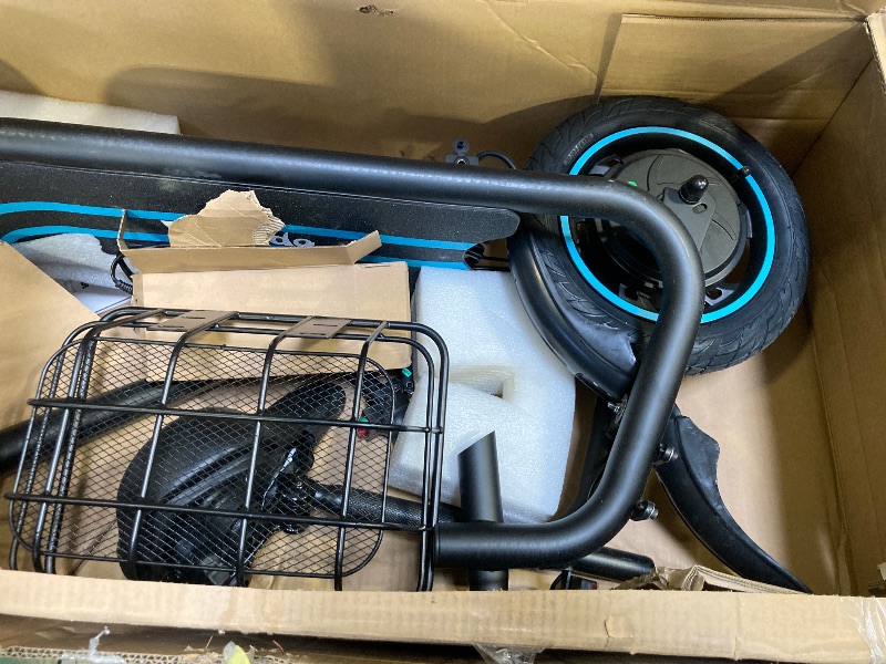 Photo 1 of  Winado Electric Scooters for Adults, 25Miles Long Range, 15.5MPH Top Speed, Foldable E-Scooter 450W Motor with 12" Pneumatic Tire, Seat, Wide Deck, Dual Disc Brake Kick Scooter for Commuting 