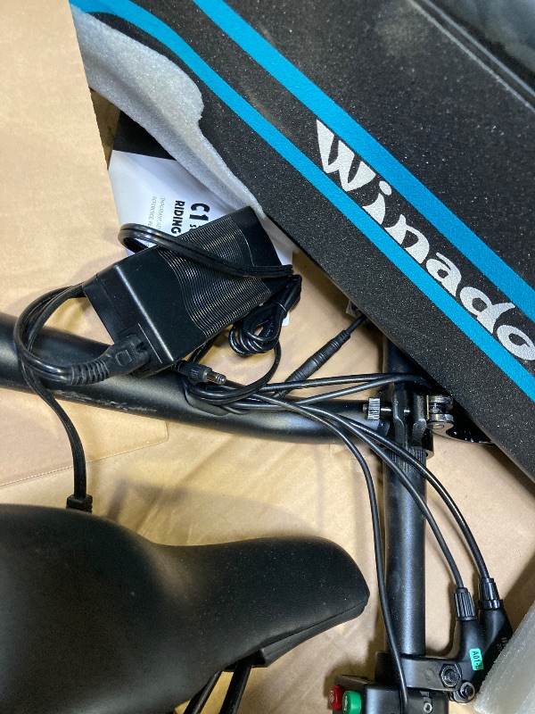 Photo 1 of  Winado Electric Scooters for Adults, 25Miles Long Range, 15.5MPH Top Speed, Foldable E-Scooter 450W Motor with 12" Pneumatic Tire, Seat, Wide Deck, Dual Disc Brake Kick Scooter for Commuting 