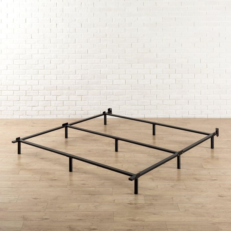 Photo 1 of ZINUS Paige Compack 7 Inch Heavy Duty Bed Frame, for Box Spring and Mattress Sets, Cal King, Black
