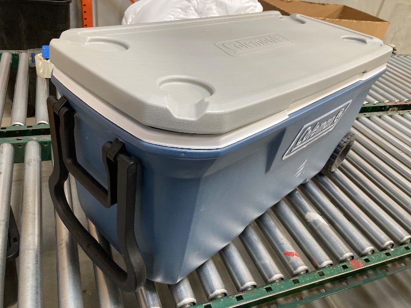Photo 1 of  Coleman 316 Series 100QT Hard Chest Wheeled Cooler Lakeside Blue 