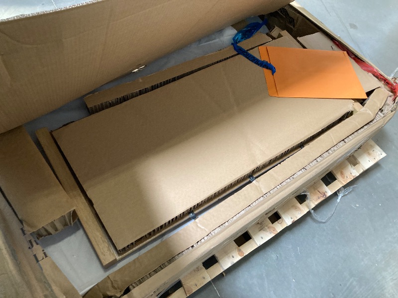 Photo 1 of BOX 1 OF 2 ONLY, MISSING OTHER BOX IN SET, Better Homes & Gardens Juliet Extendable Dining Table, Light Honey Finish