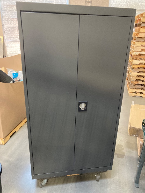 Photo 1 of Elite Transport Series ( 36 in. W X 72 in. H X 24 in. D ) Steel Garage Freestanding Cabinet in Charcoal