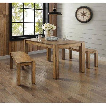 Photo 1 of Better Homes & Gardens Bryant Solid Wood Dining Table Rustic Brown
