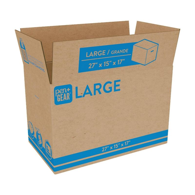 Photo 1 of (25 pack) Pen+Gear Large Heavy Duty Moving Boxes, 27L x 15W x 17.5H, Kraft
