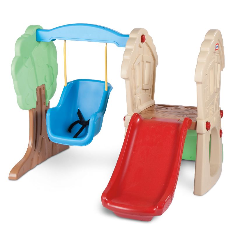 Photo 1 of Little Tikes Hide & Seek Climber and Swing, Indoor Outdoor with Slide - Easy Set Up - Toddler Playset, 53.50''L x 52.00''W x 41.00''H