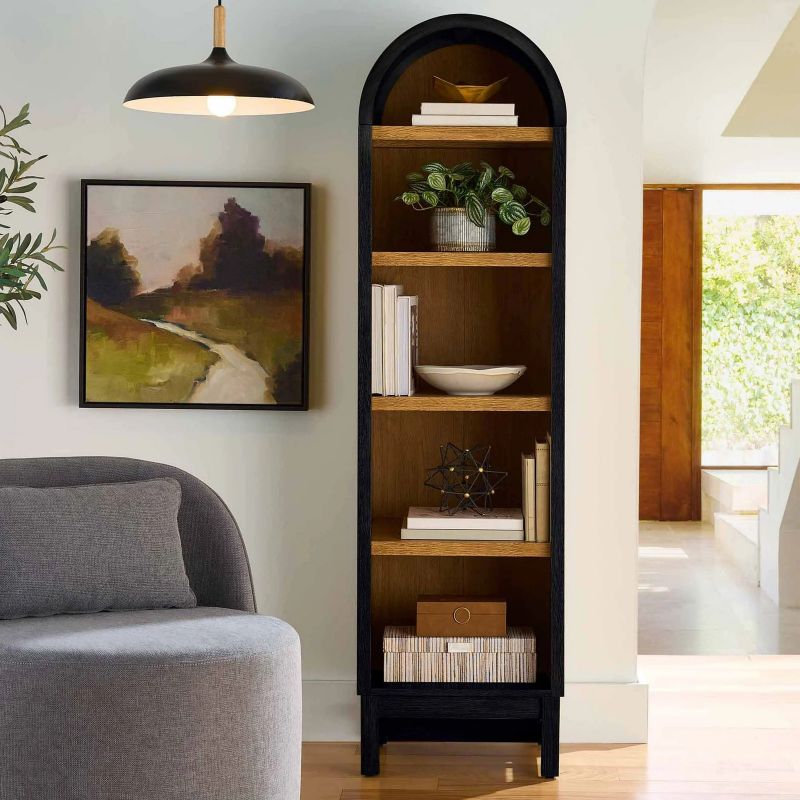 Photo 1 of Better Homes & Gardens BH1425004710012 Juliet Narrow Arch Bookcase, Rich Black