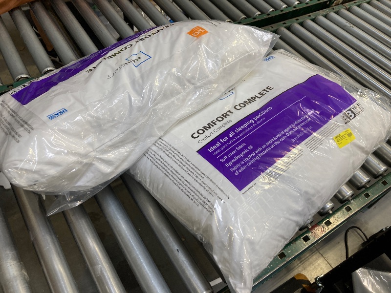 Photo 1 of PACK OF 2, Mainstays Comfort Complete Bed Pillow Standard/Queen 