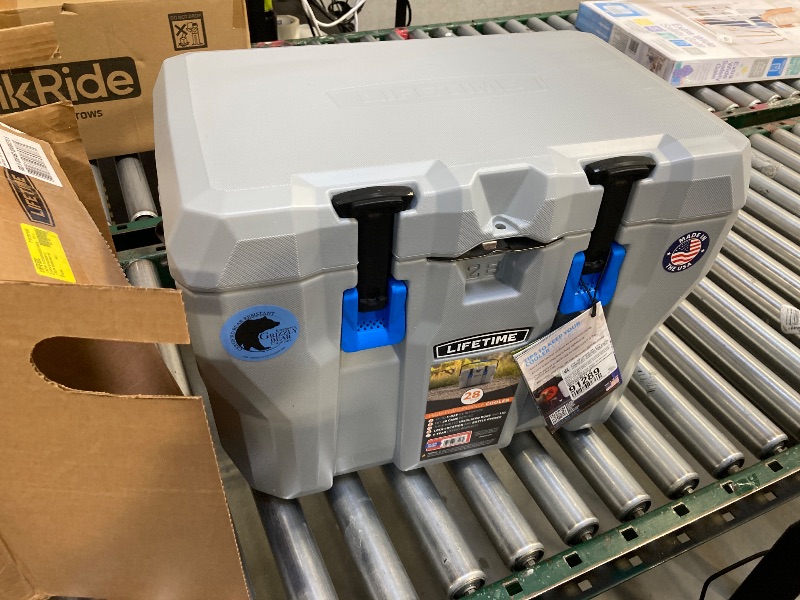 Photo 1 of Lifetime 28 Quart New High-Performance Polyethylene Cooler, Gray (91289)