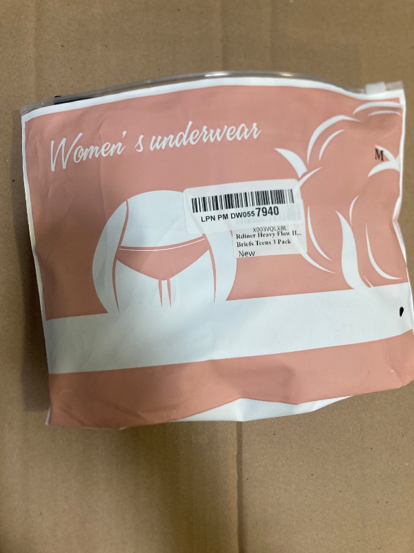 Photo 1 of Size M--Rdiner Heavy Flow High Absorbency Period Underwear Women, Leakproof Panties Postpartum Menstrual Hipster Briefs Teens 3 Pack
